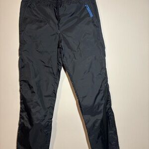 Brooks Black Men's Jogger Track Pants with Blue Logo